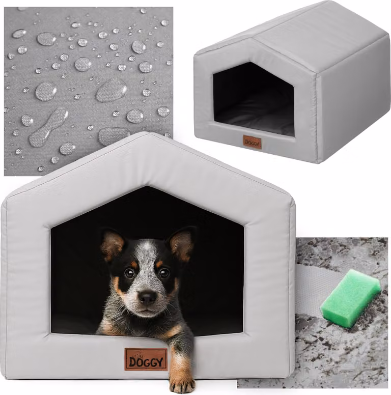 Cuccia per cani per casa R2 - 55x60x46 cm - Comoda cuccia per cani con cuscino - Leggera e di facile manutenzione | Pillowprim