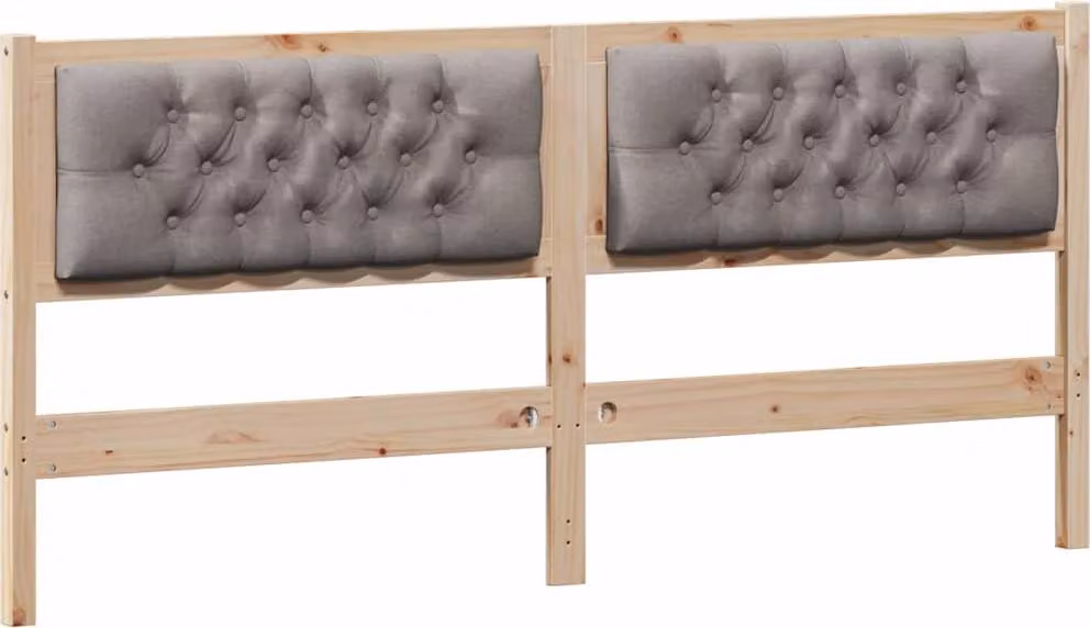 Testiera Altro Marrone e taupe 180 cm Legno di pino massello