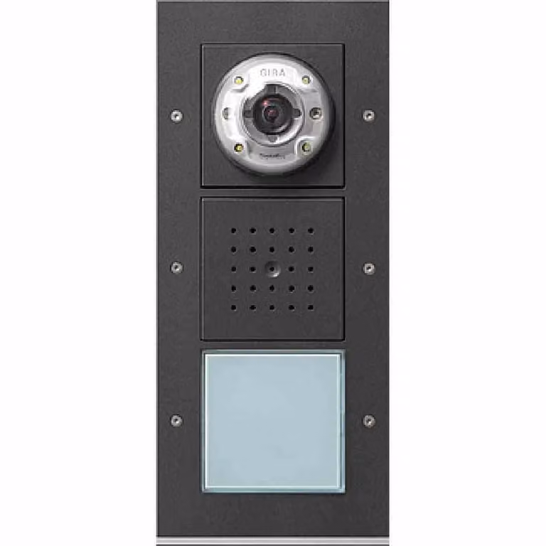 Posto esterno Gira, 1 presa, antracite 126967