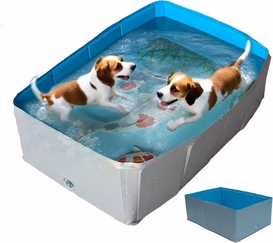 Piscina in PVC per cani e bambini - Piscina gonfiabile - Ideale per giardino e spiaggia