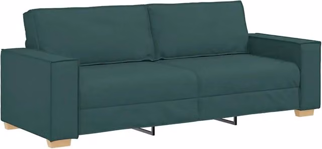Divano | Divano da soggiorno | Sofa 3-Persone Verde Scuro 220 cm Tessuto