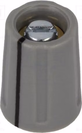 1 x Manopola rotante, diametro albero: 3 mm, dimensioni: 10,5 x 14 mm, con indicatore, colore grigio, codice prodotto: A2610038. Manopole rotanti per