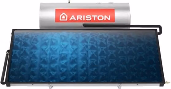 Sistema Solare Termico a Circolazione Naturale Ariston Kairos Thermo HF-2 300-2 TR, installazione a terra, colore argento, in acciaio