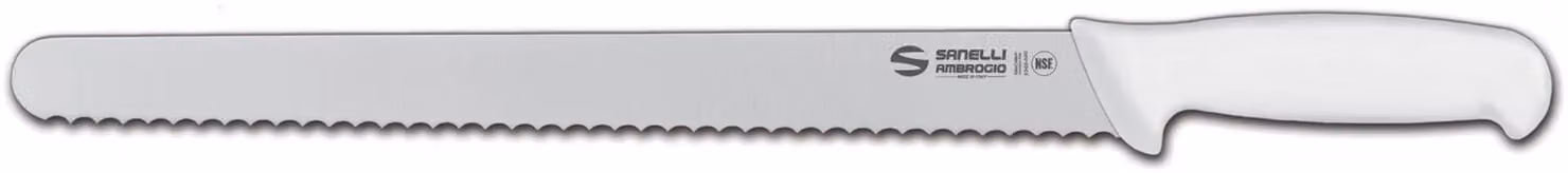 Coltello panettiere cm 32 bianco linea Supra di Sanelli Ambrogio