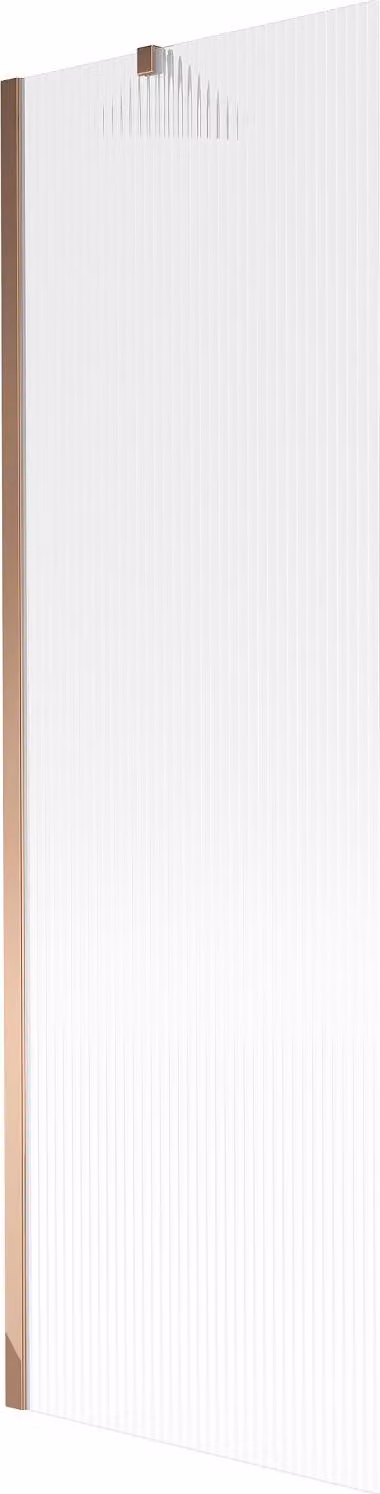 Mexen Next paratia per vasca da bagno a 1 anta 60 x 150 cm, righe, oro rosa - 895-060-000-00-09-60