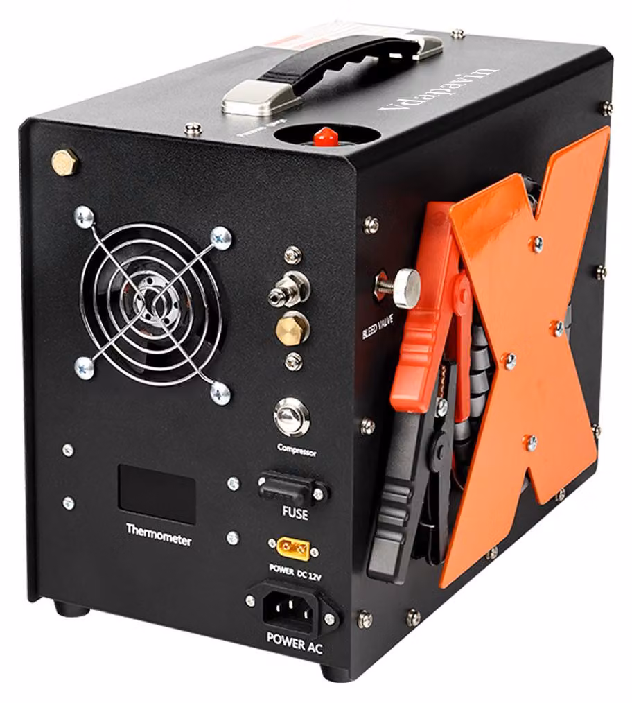 Compressore d'aria portatile 220V-12V - 4500 Psi (300 Bar) - Elettrico - Compatto - Adatto per bombole PCP e bombole subacquee