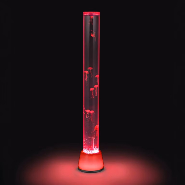 Reality Leuchten Piantana LED Medusa, plastica, RGB, alimentazione USB/alimentatore da presa dimmerabile, Alluminio / Grigio / Zincato, Cameretta, Plastica, Giovanile, Lampada da terra