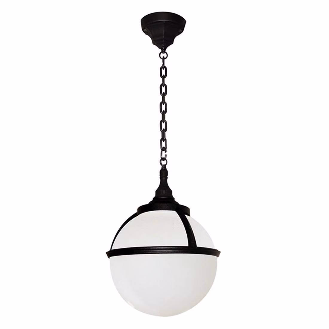 Lampada a sospensione da esterno a sfera bianca E27 60W Glenbeigh Elstead