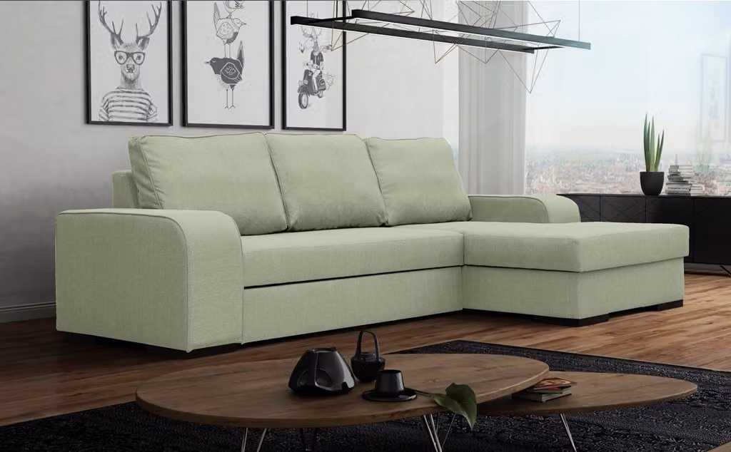 Schlafsofa Eck Sofa Couch Bettfunktion Polster Eck Garnitur Schlaffunktion
