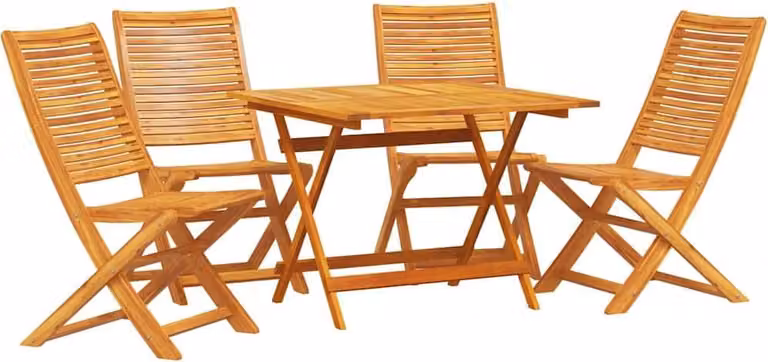 Set da Pranzo per Giardino 5 pcs Marrone