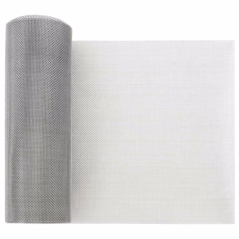 Rete per schermatura vidaXL in acciaio inossidabile argento, 20 x 1000 cm, 20 Mesh