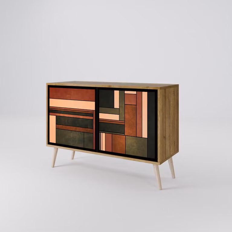 Cassettiera Spacerebels a 2 ante - credenza cassettiera - credenza alta - mobile guardaroba - soggiorno camera da letto - 57,5×111×42 (HxLxP)