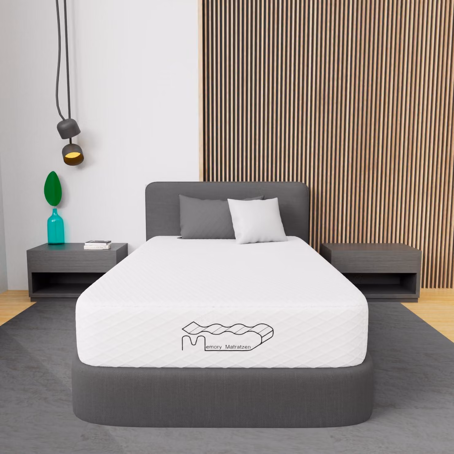 Materasso in schiuma a freddo con 7 zone, dimensioni 120x200 cm, livello di comfort H3, altezza 26 cm