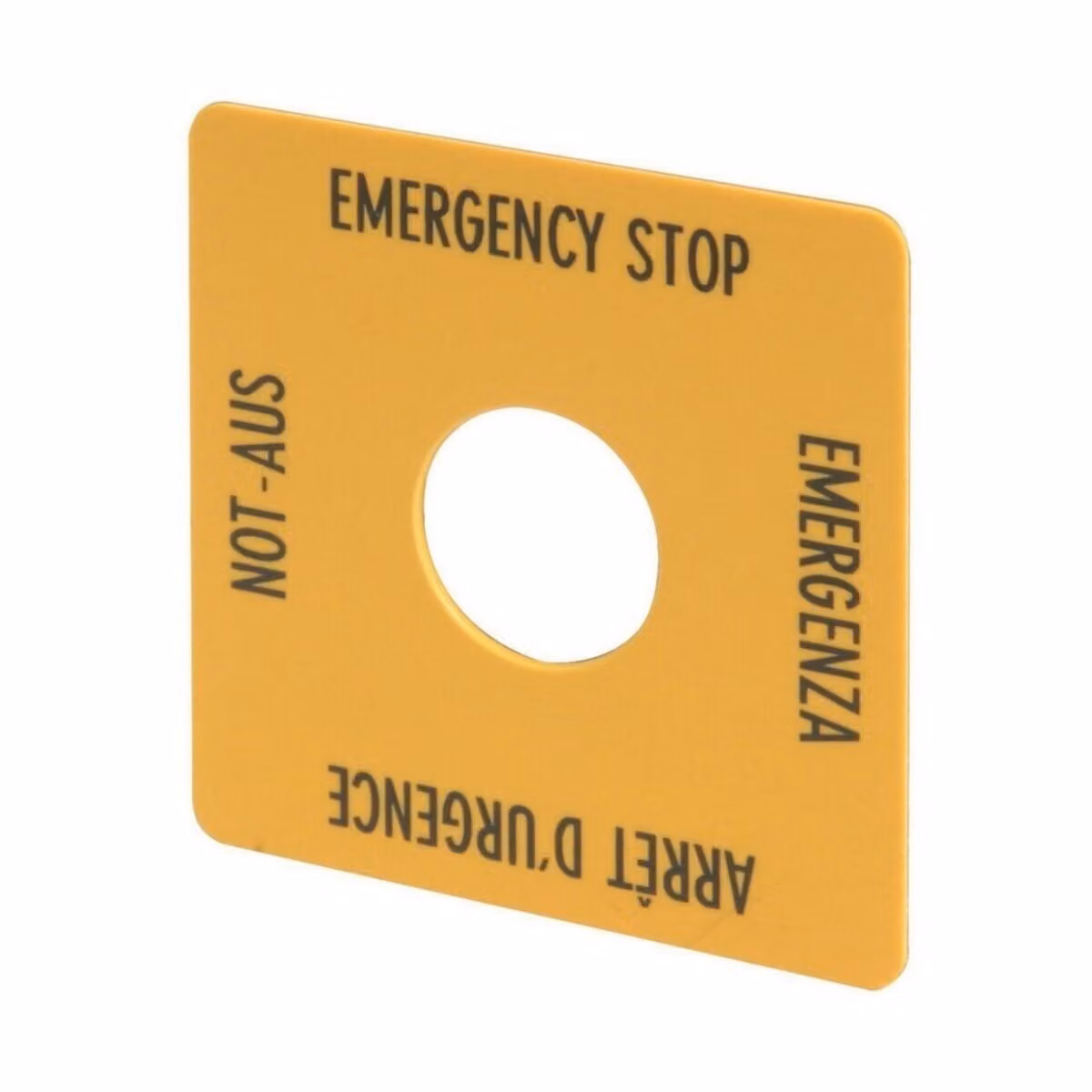 Eaton 216484 Piastra a muro/copertura interruttore giallo (216484)