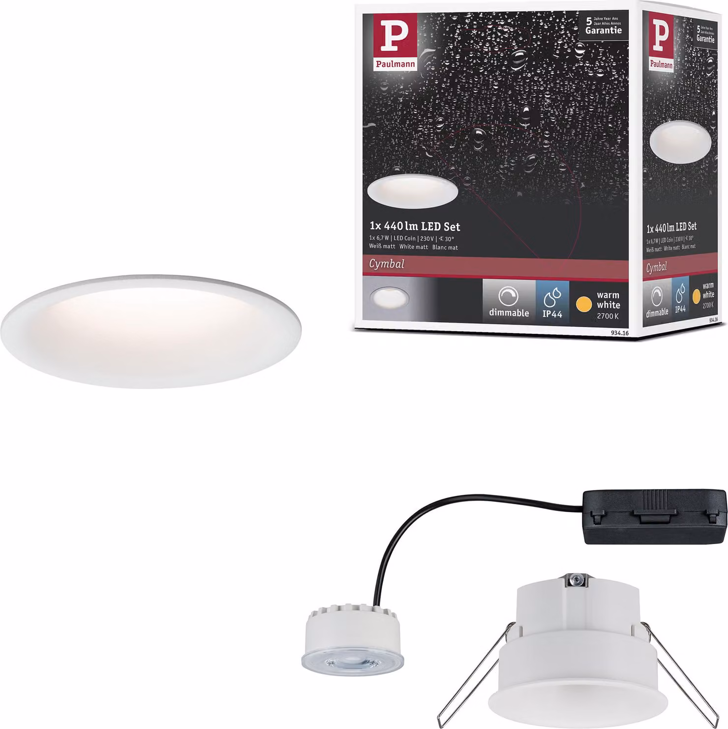 Lampada da incasso a LED Paulmann Cymbal, modello singolo