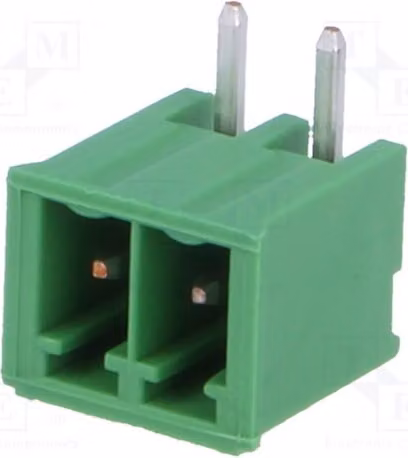 2 connettori a morsetto disattivabili, con contatto R: 3,5 mm, percorso: 2, per montaggio a foro passante (THT), codice: 284512-2, separabili