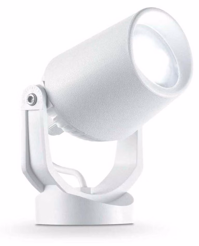 Proiettore Moderno Da Esterno Elio Materie Plastiche Bianco 1 Luce Gu10