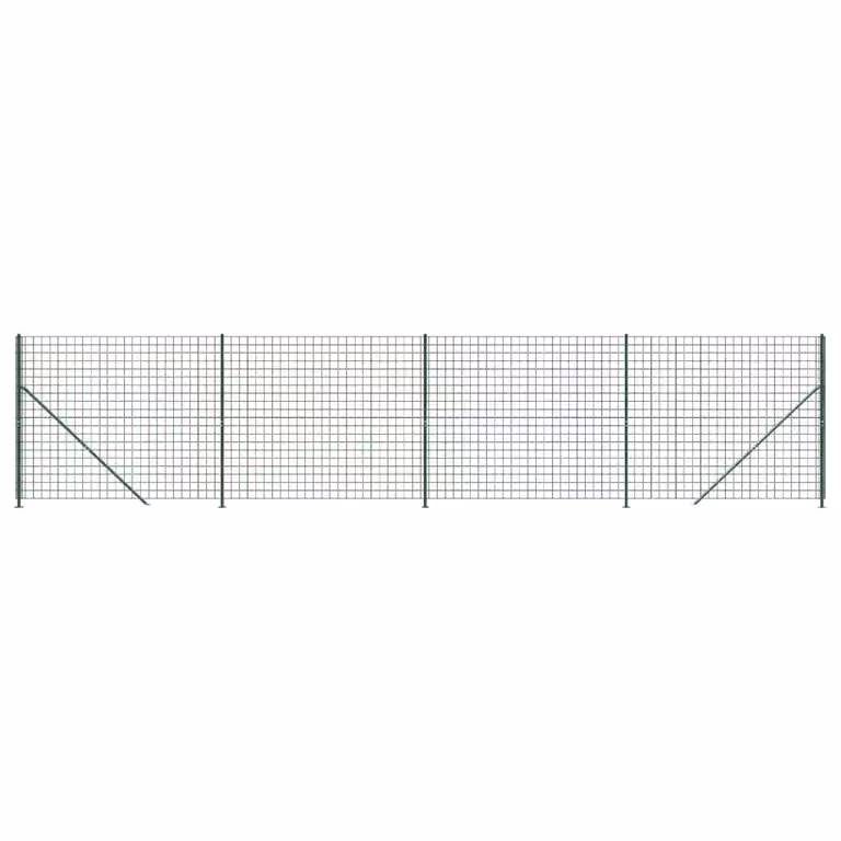 Recinzione Metallica con Flangia Verde 2,2x10 m