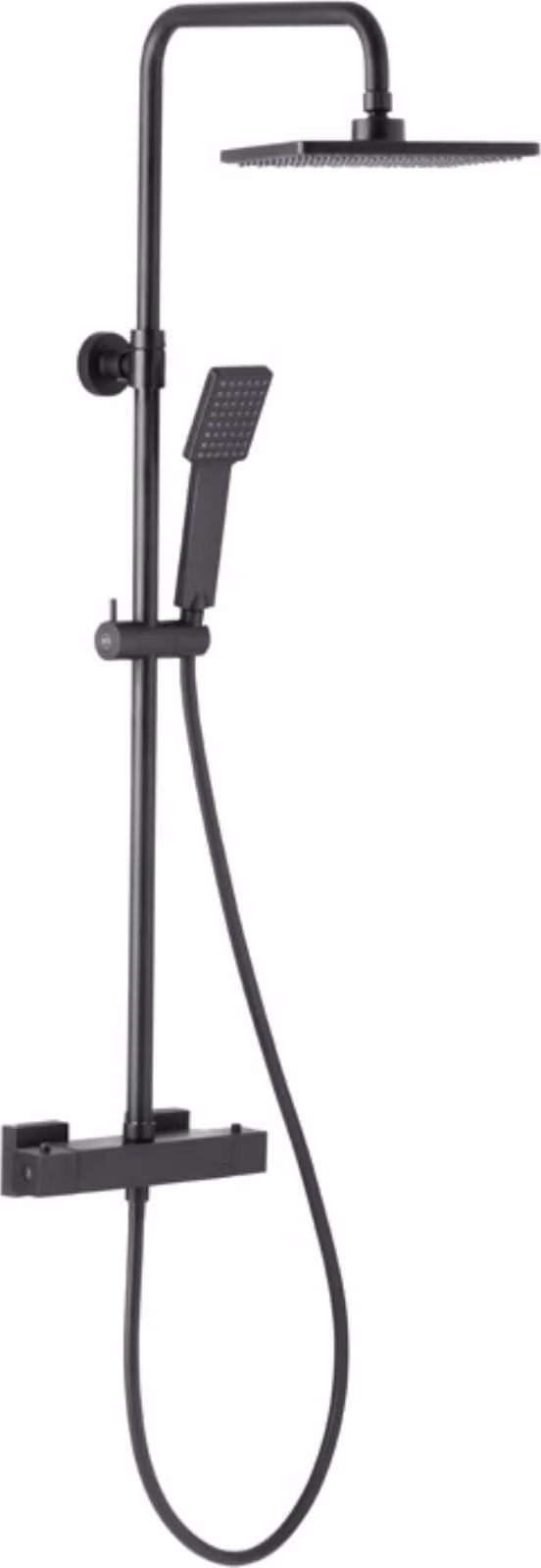 Set doccia KFA Logon con doccia a pioggia e miscelatore termostatico, nero (5746-910-81)