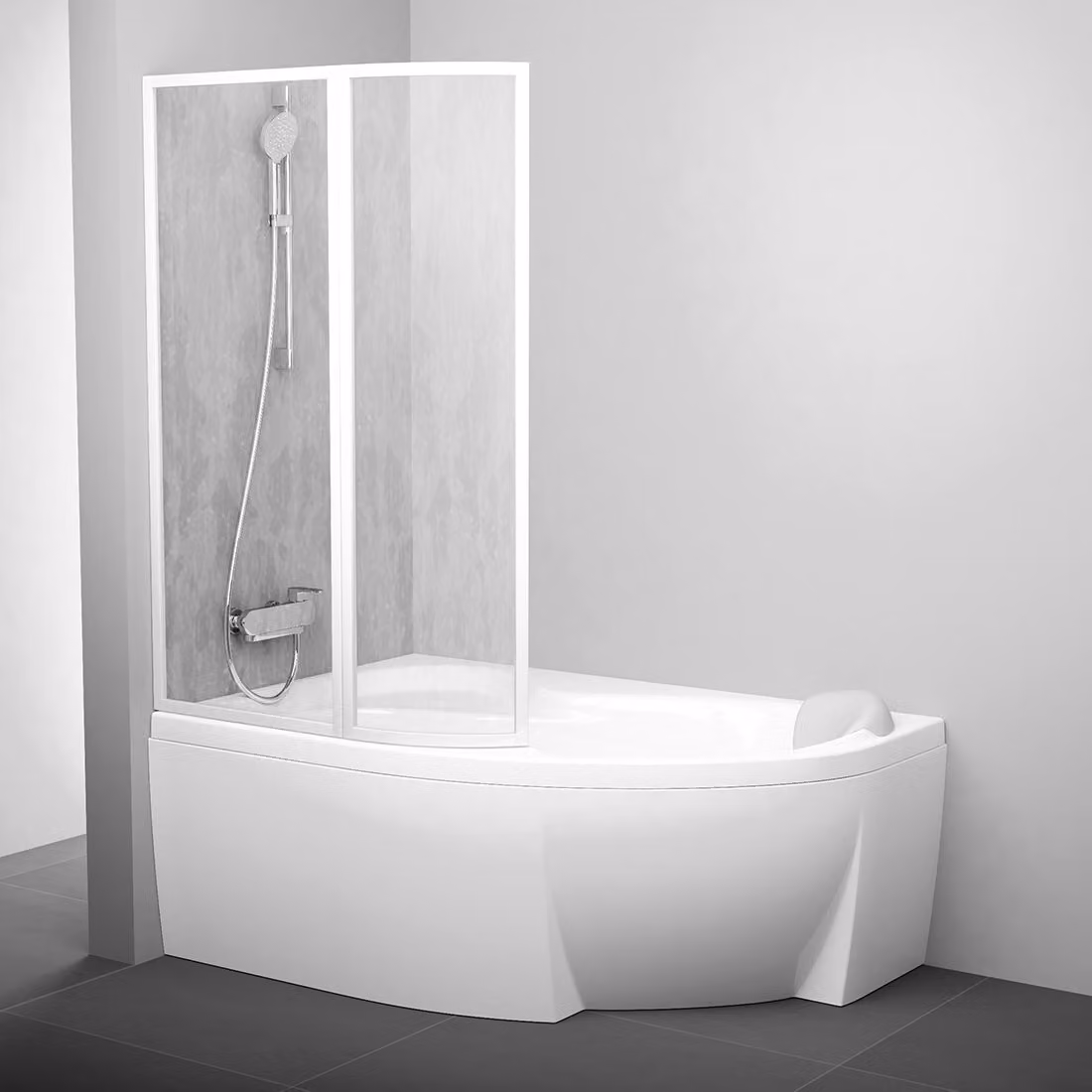 Schermo per vasca RAVAK Supernova VSK2 Rosa 140 L trasparente 76L70100Z1