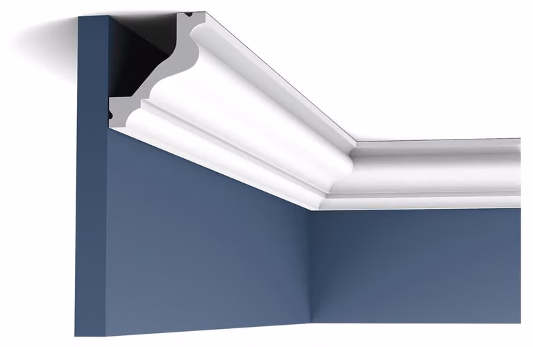 Orac Decor C200 Luxxus Modanatura decorativa di alta qualità Modanatura d'angolo Modanatura di profilo Modanatura di stucco Decorazione di stucco Modanatura di soffitto-parete | 2 metri