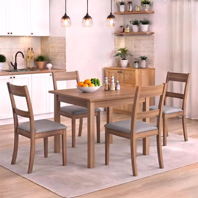 Tavolo Allungabile Firenze 90x60 cm Noce Naturale Made in Italy