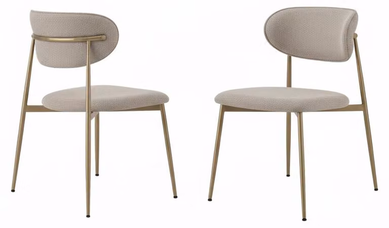 2 eleganti sedie dal design moderno, ideali per la sala da pranzo