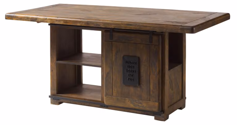 MASSIVMOEBEL24 | Tavolo da Pranzo RAILWAY # 4103 in Legno di Mango – Laccato Marrone 160x80x76