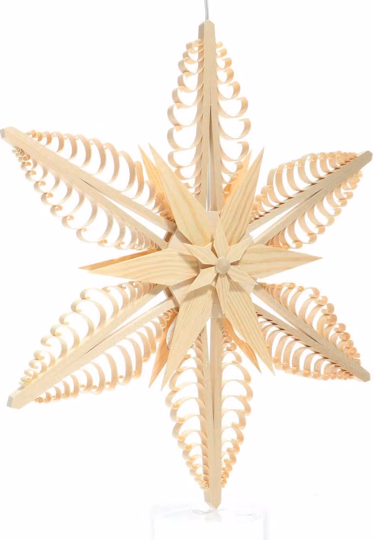 Decorazione per finestre a forma di stella spagnola, con illuminazione interna e due stelle (su entrambi i lati). Dimensioni: 40x40x5 cm. Nuovo