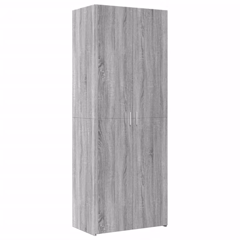 Credenza Grigio Sonoma 70x42,5x185 cm in Legno Ingegnerizzato