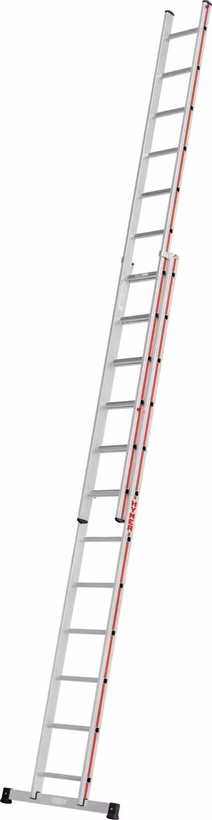 Scala di prolunga Hymer, in due parti, 2x12 pioli, lunghezza 3,46 / 5,98 m, altezza di sbraccio 6,82 m, peso 14,0 kg