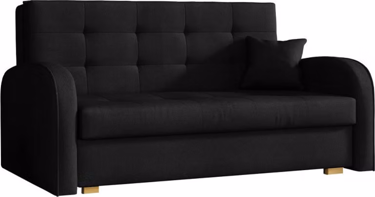 MIRJAN24 Divano letto Viva Gold III, divano imbottito a 3 posti con funzione letto e contenitore, elegante divano imbottito (Kronos 26)