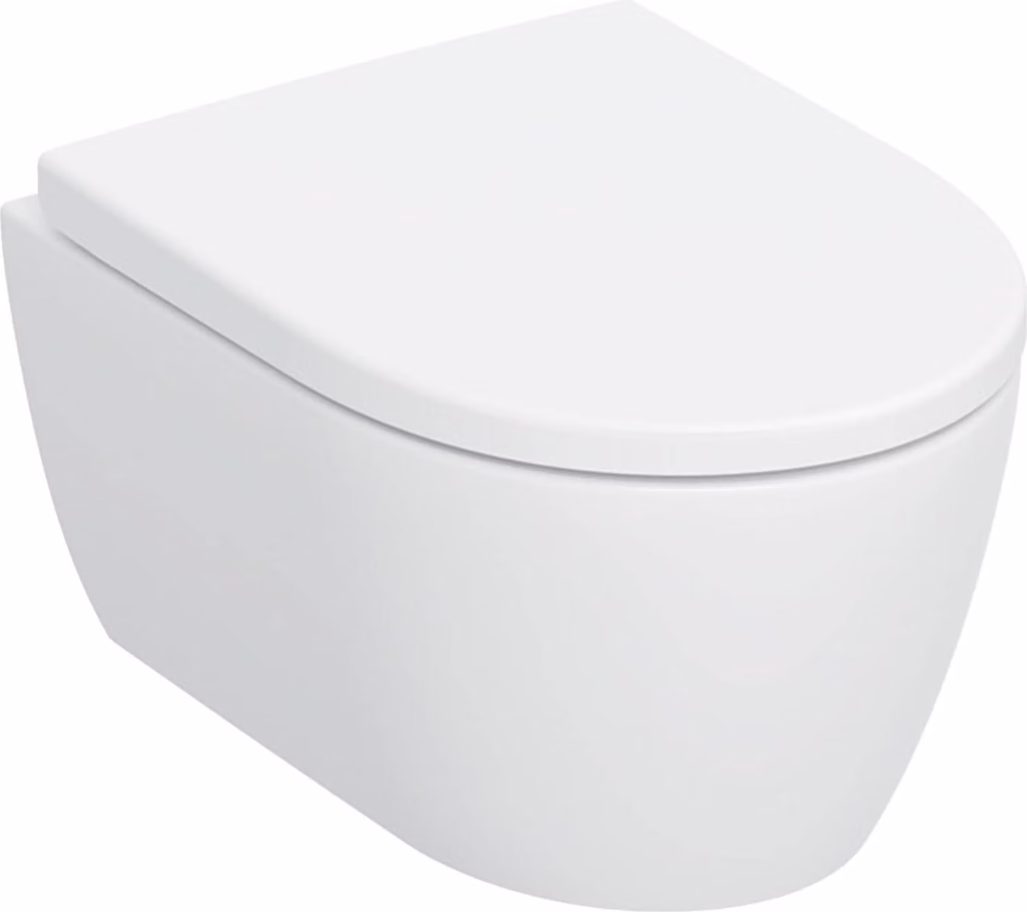 Geberit iCon Set WC suspendu, à fond creux, saillie réduite, design céramique fermé, TurboFlush, siège de WC inclus, 503.049.JT.1, 503.049.JT.1
