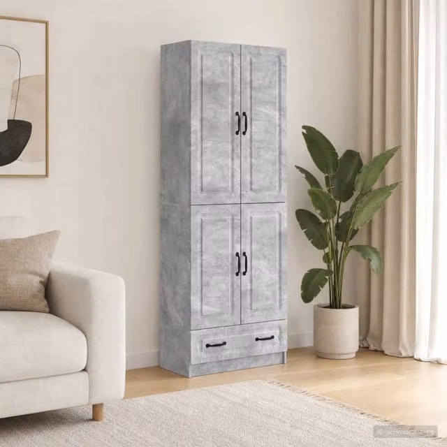 Set di armadi 2 pz Grigio Cemento Legno ingegnerizzato 3416937