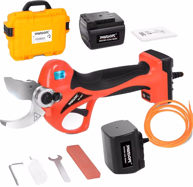 Tagliasiepi elettrici, motore brushless, sistema a doppia batteria, tagliasiepi, due batterie