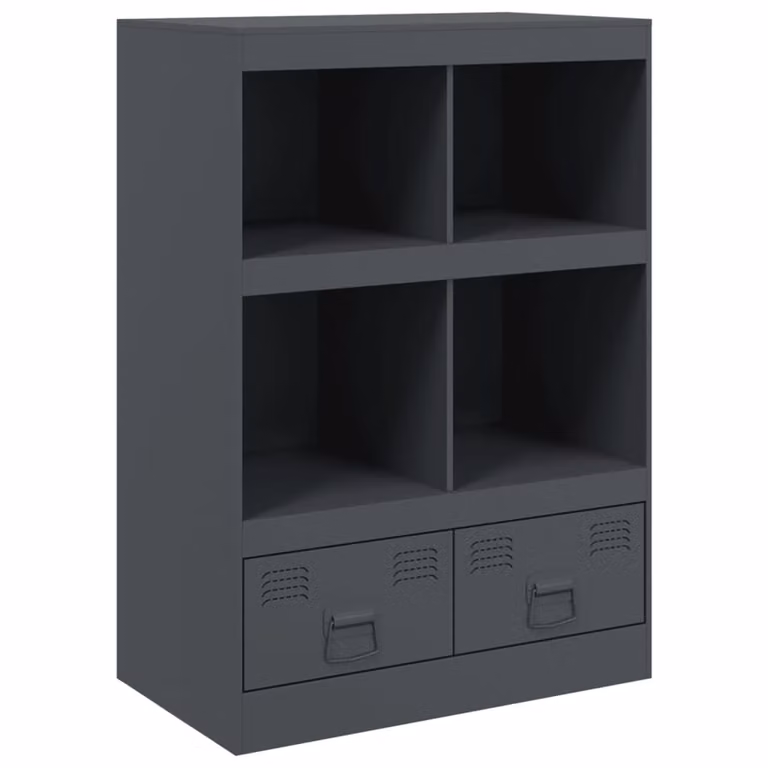 Credenza Antracite 67x39x95 cm in Acciaio