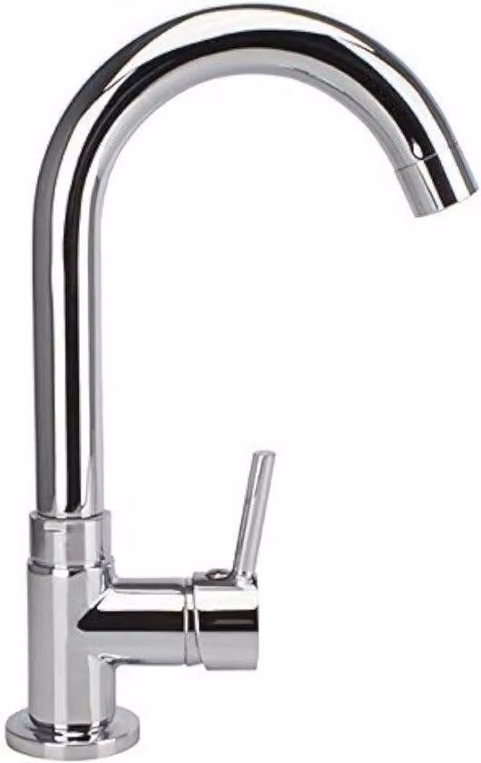 Rubinetto dell'acqua fredda per lavabo - Sgocciolatoio orientabile per bagno degli ospiti o tenda