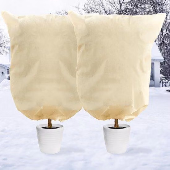 Coperture invernali per piante, set da 2, 100 x 120 cm, pieghevoli, protezione contro il gelo e gli insetti