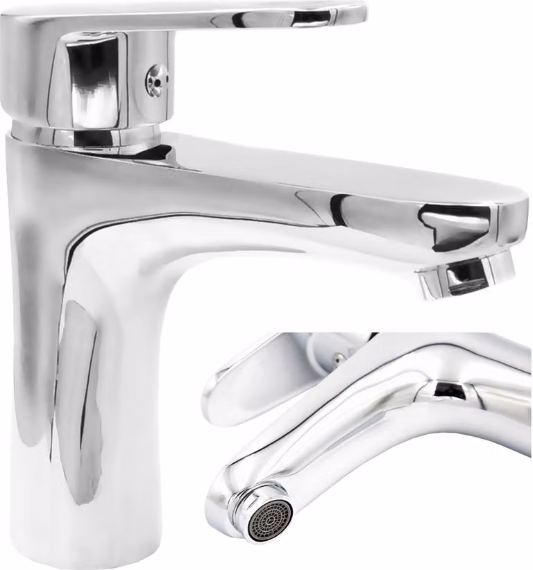 Granitan - Rubinetto per lavabo - Rubinetto da bagno - Cromo - Rubinetto per lavabo - COBI