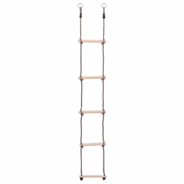 Scala a 5 Gradini 210 cm in Legno Massello di Pino