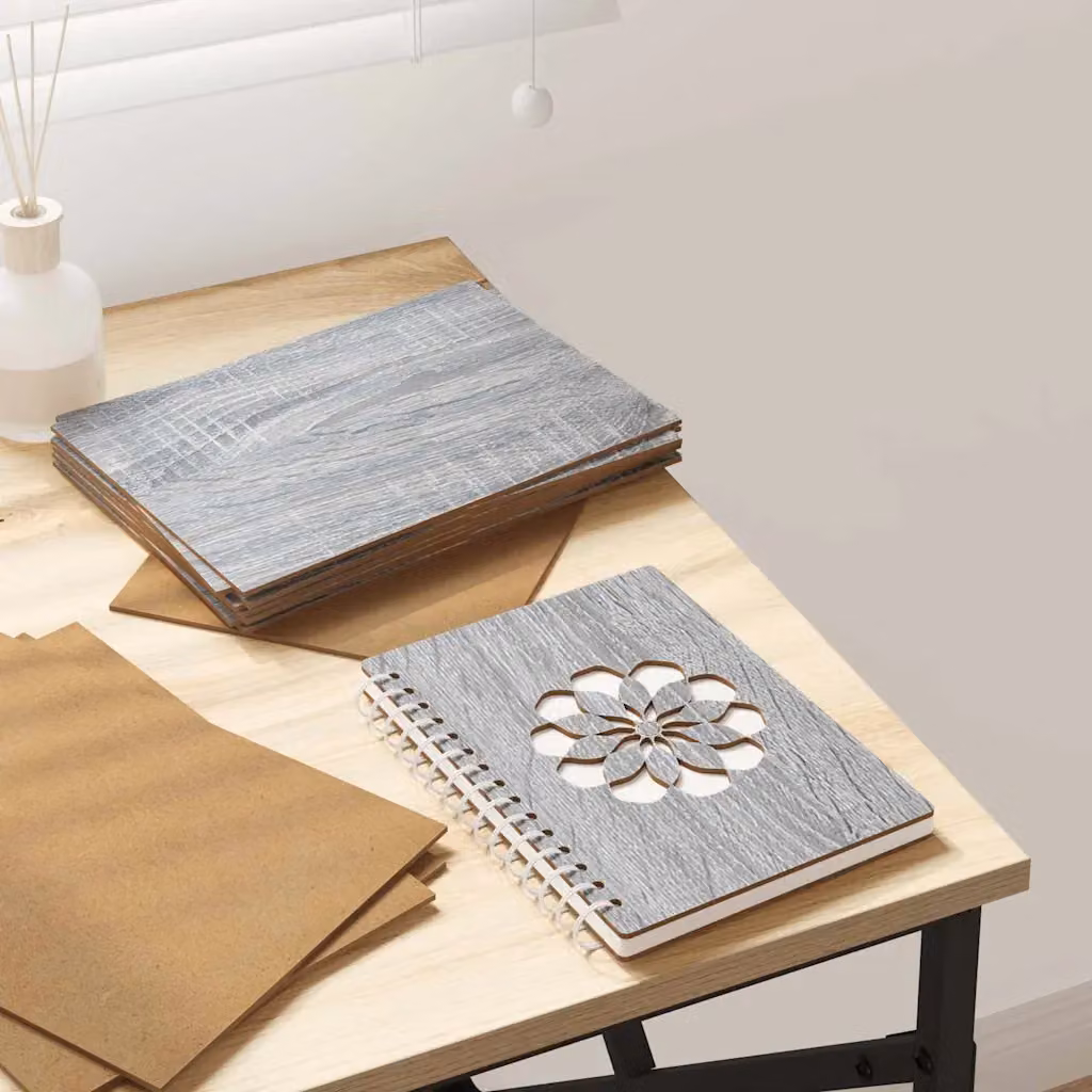vidaXL Set di 150 pannelli decorativi in legno effetto Sonoma grigio, dimensioni: 21 x 30 x 0,27 cm
