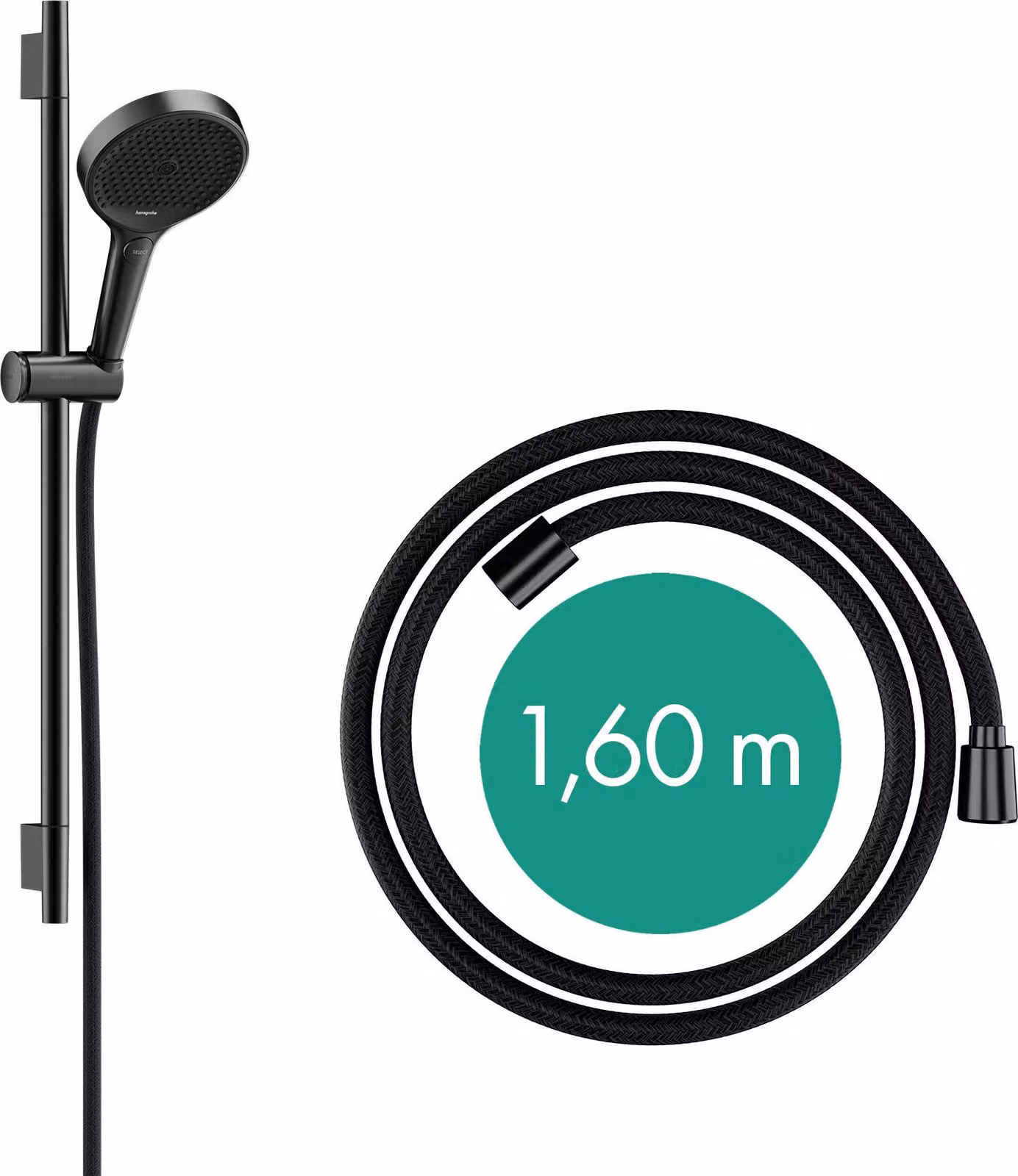 hansgrohe Rainfinity Set de douche 130, 3jet, S PURO Barre de douche 650mm, 28745340, 28745340