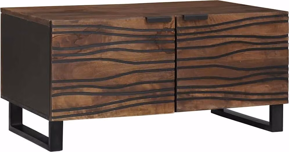 Tavolino da salotto Noce 80 x 50 x 40 cm Legno ingegnerizzato