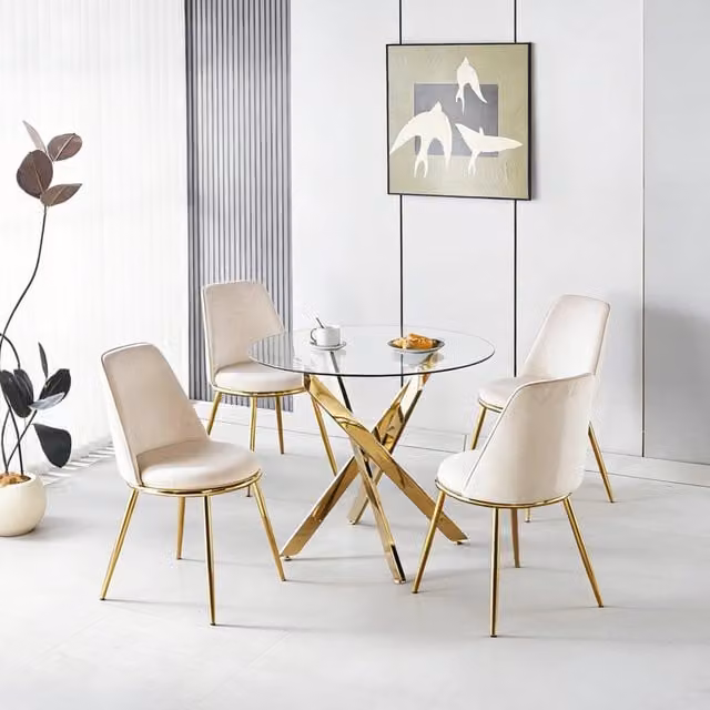 Set Tavolo da Pranzo con 4 Sedie ¨C MINIMAL ¨C Tavolo Rettangolare, Legno