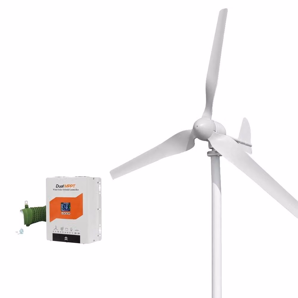 Turbina eolica, alta efficienza, installazione semplice, controller ibrido 1, 3000W-a, 24V