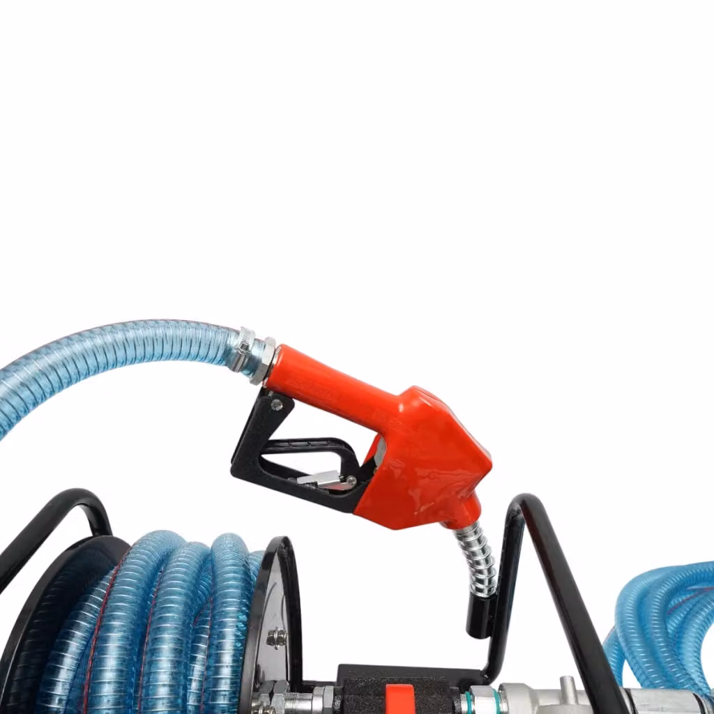 Pompa di trasferimento carburante mobile Breckner Germany 12V con tubo flessibile e filtro, portata 40 L/min – 2