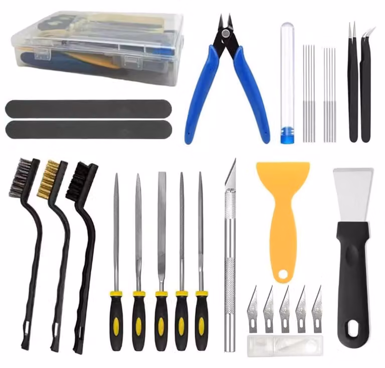 Kit completo di utensili per stampanti 3D, ideale per la post-lavorazione e la manutenzione