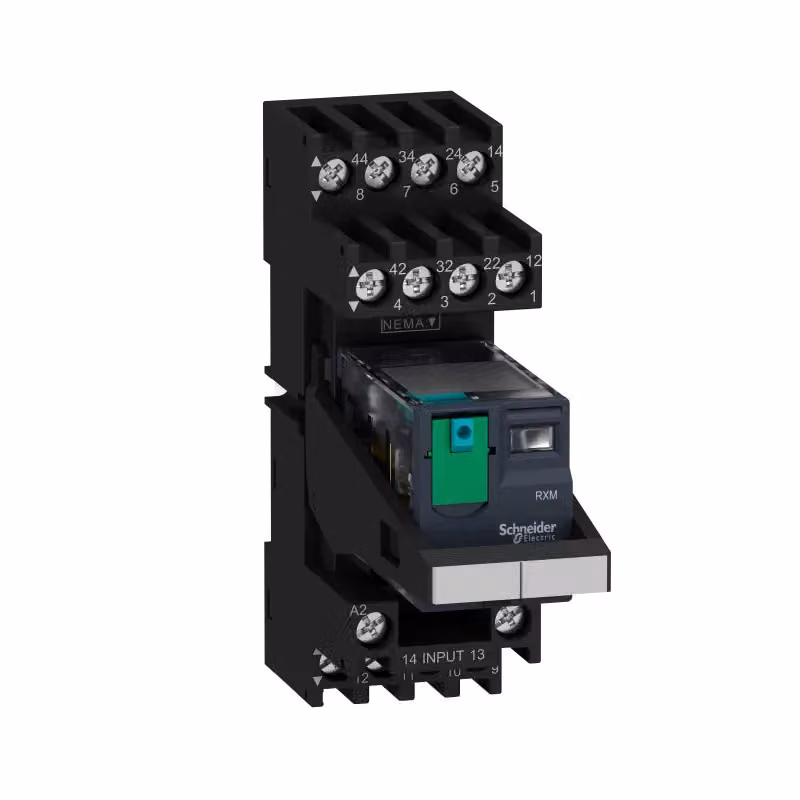 Relè miniaturizzato Schneider Electric RXM4AB1BDPVM