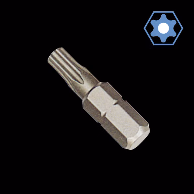 Inserto esagonale T27 con Foro, Acciaio S2