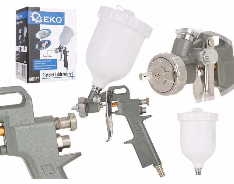 Pistola per verniciare a spruzzo ,capacità 500 ml e ugello 1,5 mm, HVLP ,Geko
